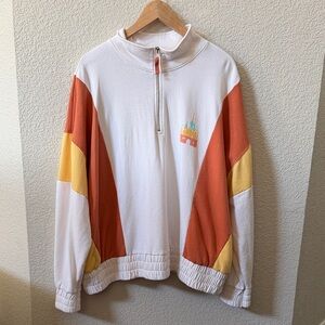 Disney 2X Living My Best Disney Life Quarter Zip sweatshirt Disney World